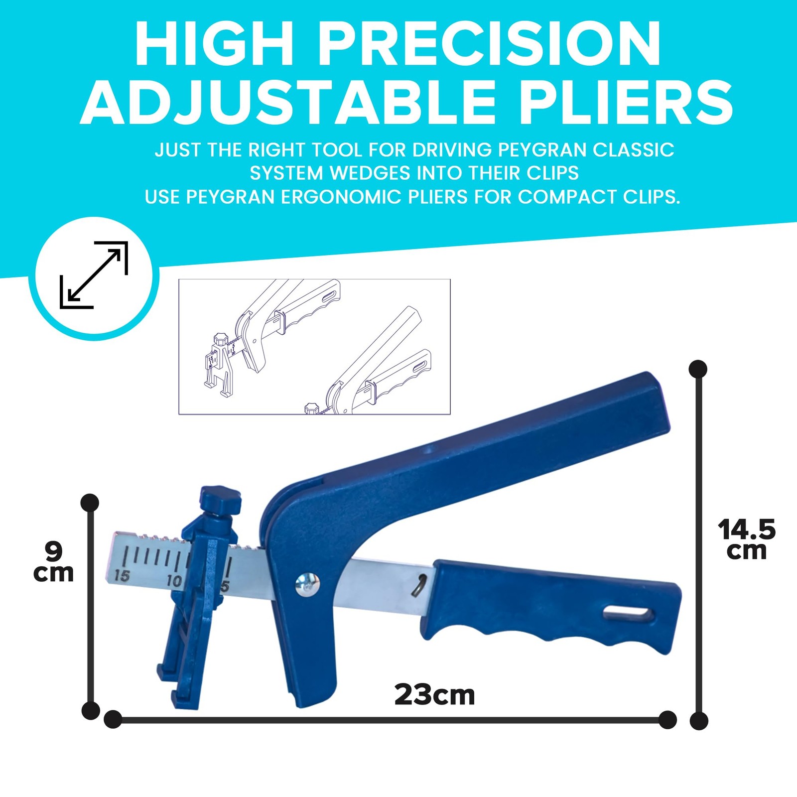 Peygran Adjustable Pliers for Classic Tile Levelling System: Home Improvement…