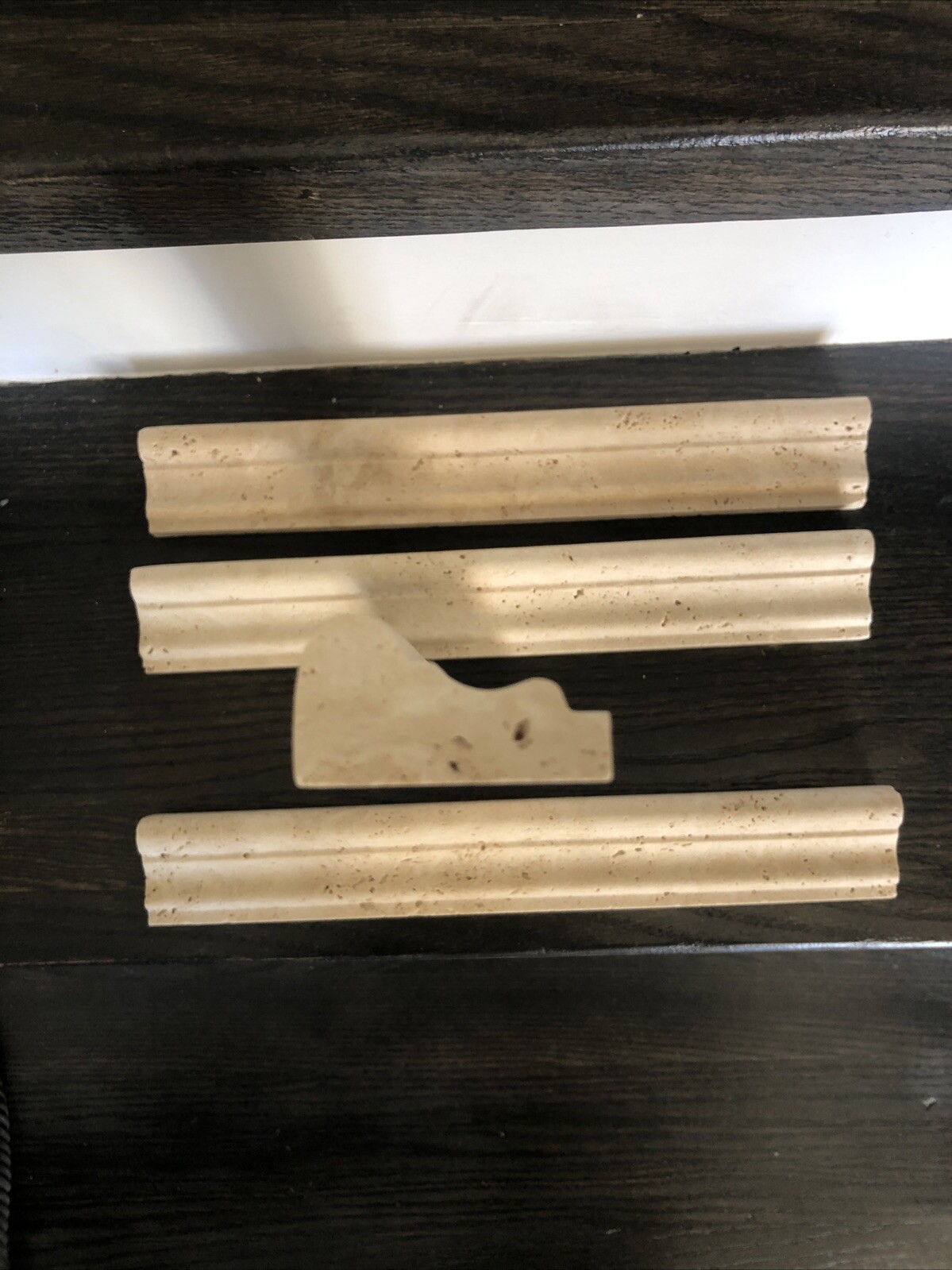 Travertine Chiarro Crown Molding 12″ Chair Railing