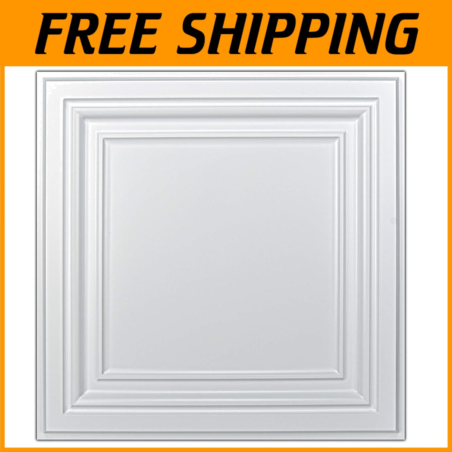 Eco-Friendly White PVC Ceiling Panels 12-Pack**