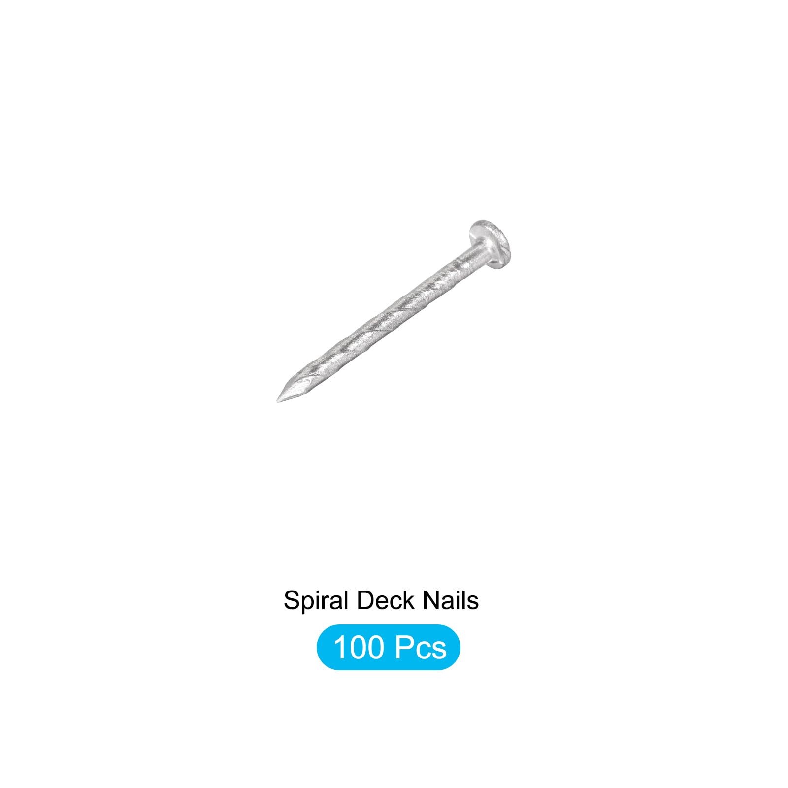 Fence Deck Nails 27mmx2mm 100Pcs, 304 Stainless Steel Spiral Shank Deck Nail …