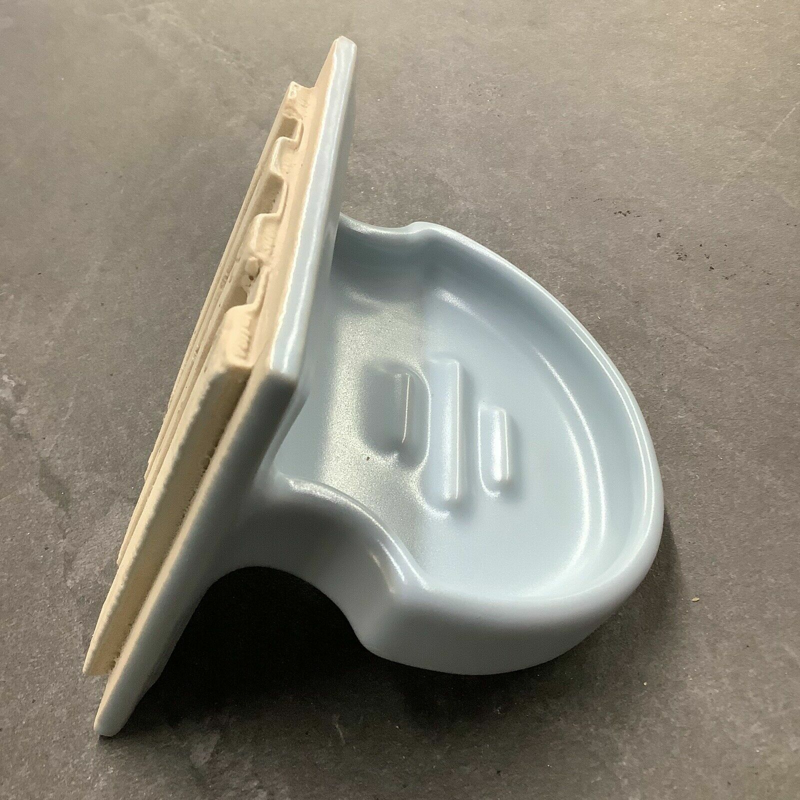 Blue Ceramic Sink Soap Holder American Olean model 503
