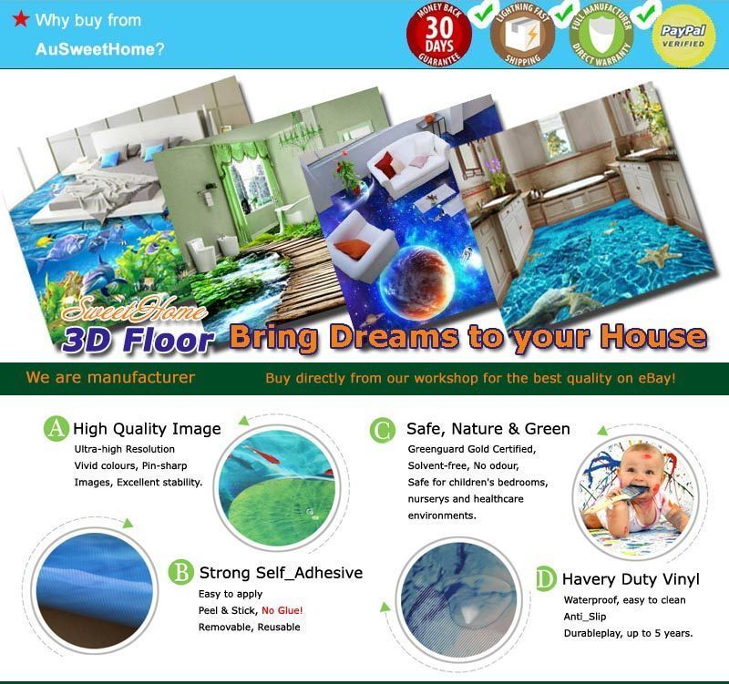 3D Amazing Spiral Stair Art Floor Mural Photo Flooring Wallpaper Home Wall Decal