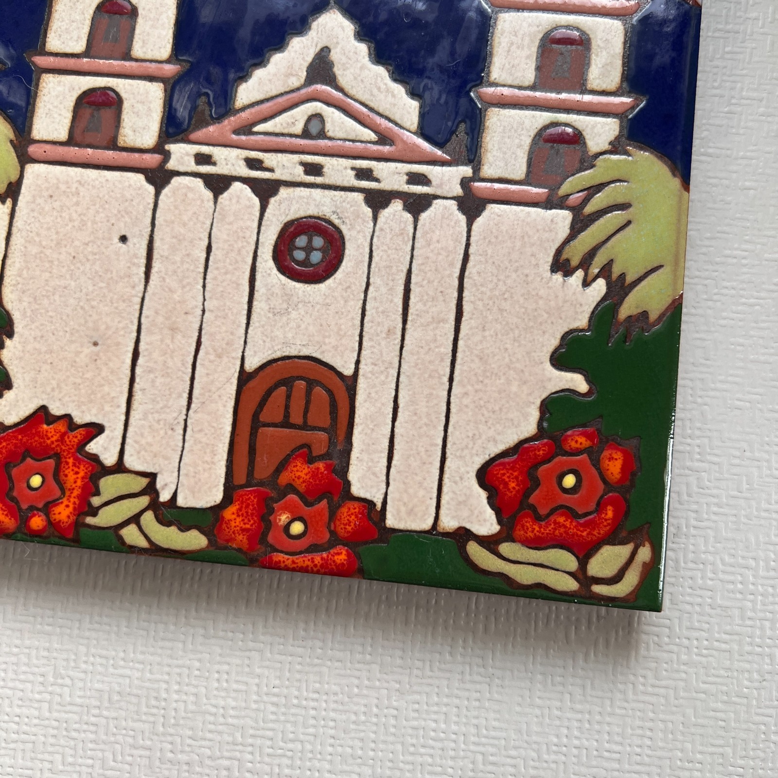 Ceramic Tile Queen Of The Missions Santa Barbara wall hot plate backsplash