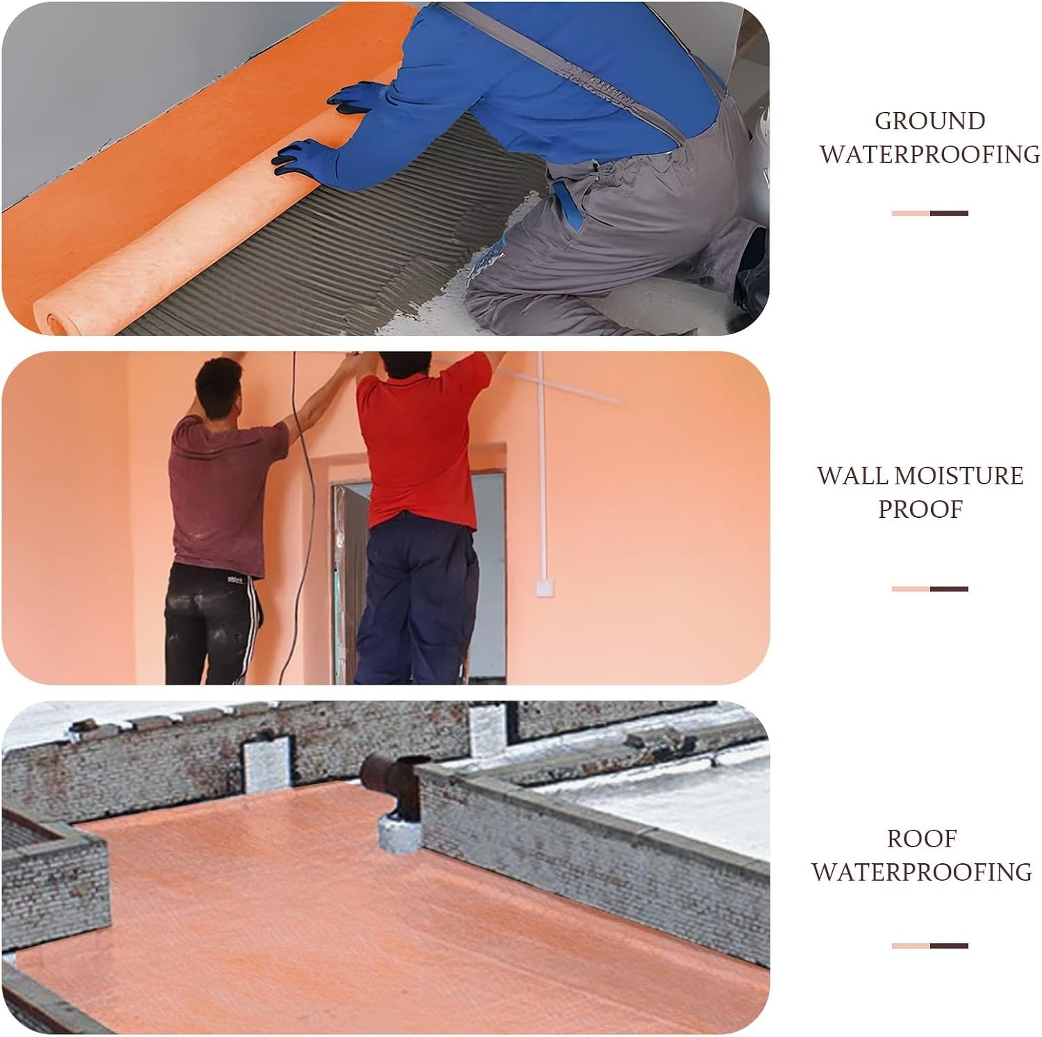 Professional Waterproof Membrane for Shower, 3.77Ft X 29Ft 108Sq Ft Underlayment