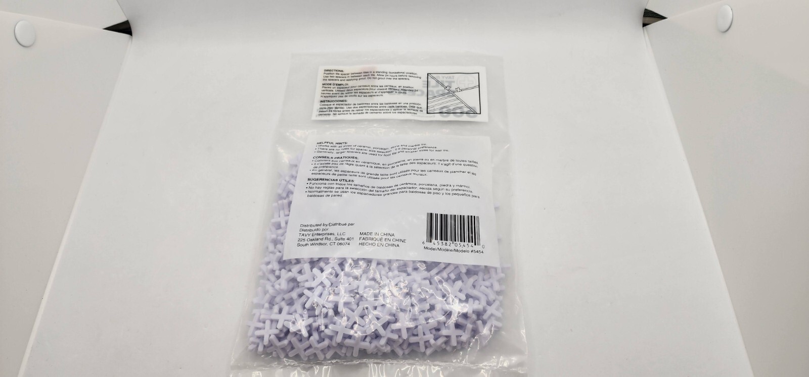 TAVY Basix 1/8″ 3mm Tile Cross Spacers – 500 Total Spacers