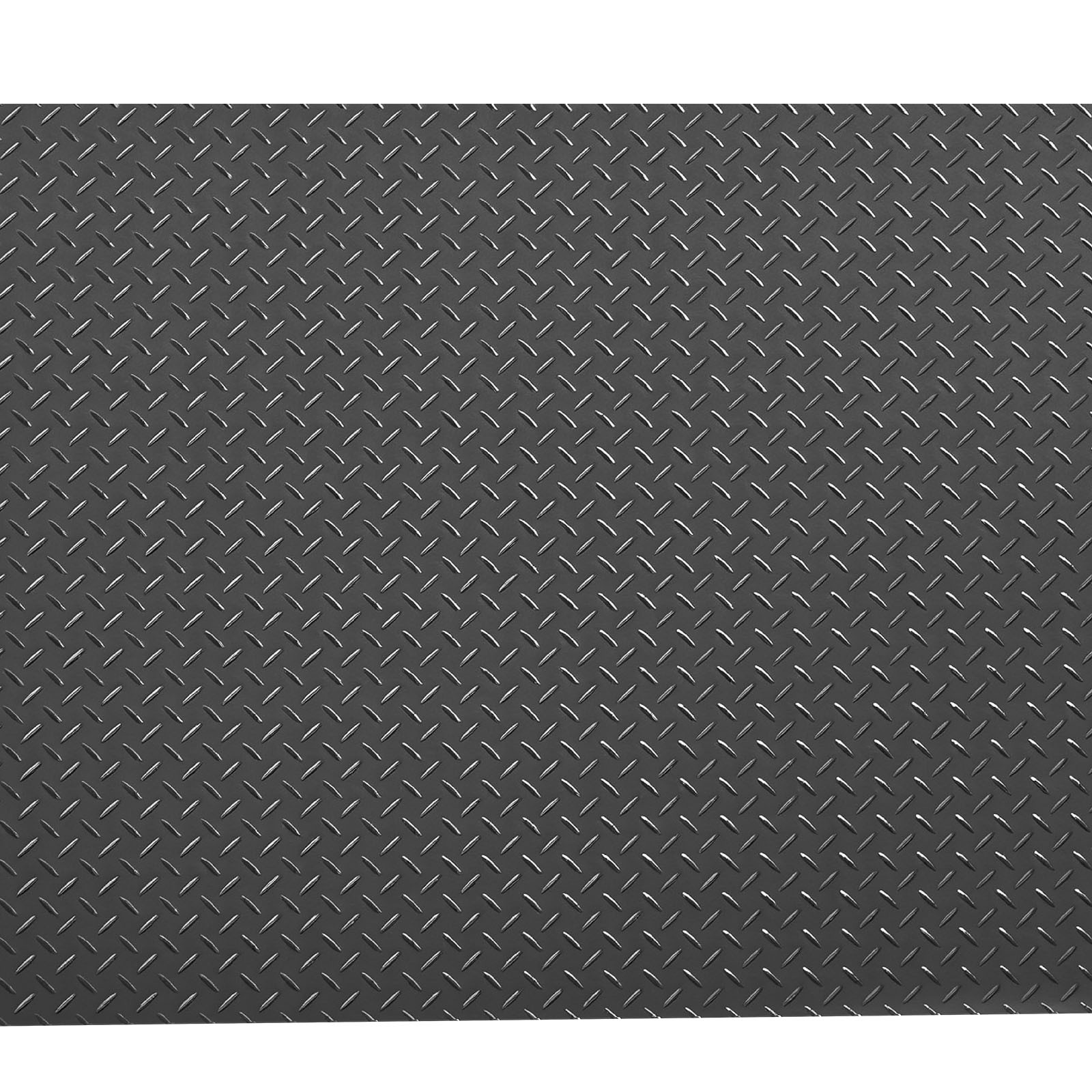 VEVOR Garage Floor Roll 4×10 ft PVC Diamond Mat Non-Slip Easy Clean Black