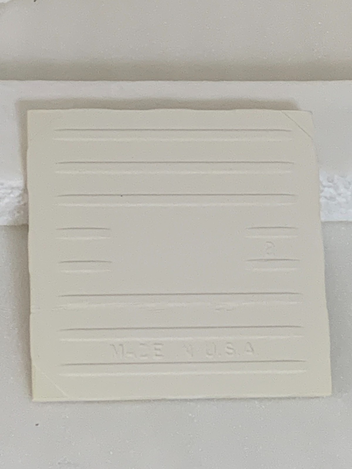 New Vintage Ceramic 4 1/4″ x 4 1/4″ Cream / Brown Sparkle Gloss Made in USA