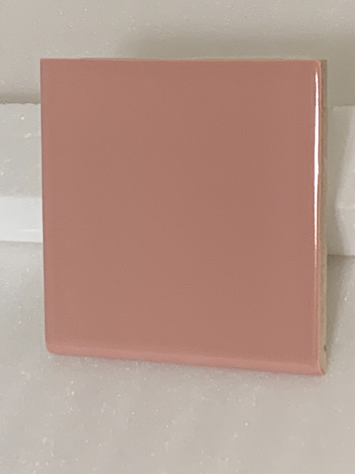 New Vintage Florida Ceramic 4 3/8″ X 4 3/8″ Bermuda Coral Stone Bullnose Gloss