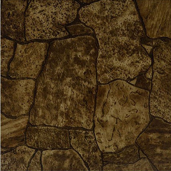 Rustic Stone Vinyl Tile 40 Pc Adhesive Kitchen Flooring – Actual 12” x 12”