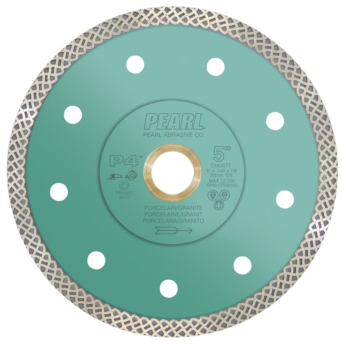 Pearl Abrasive P4 Turbo-Mesh Porcelain Blade 4 1/2″