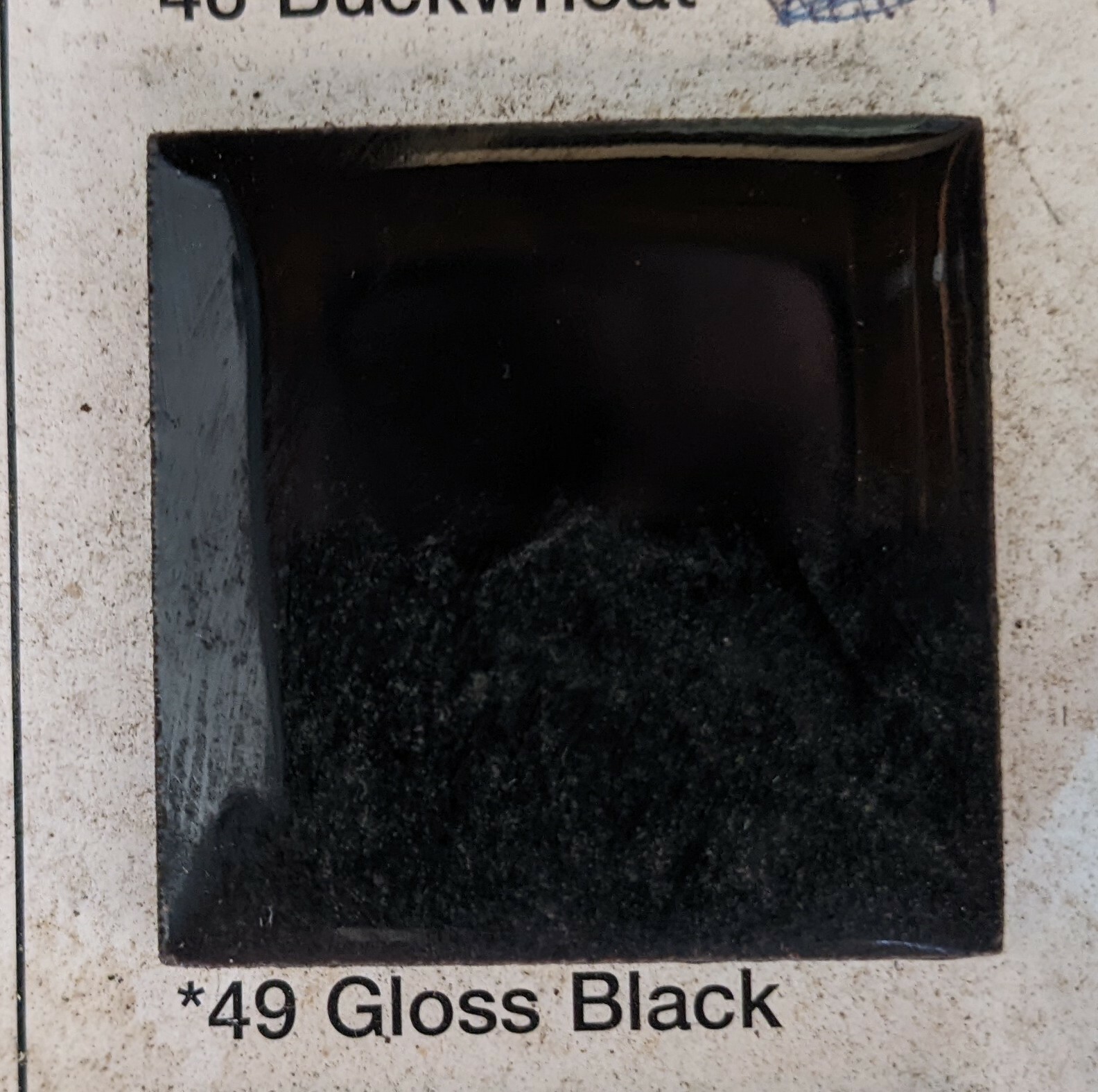 2 pcs American Olean Bullnose Mud Cap A4200 2″x6″ color 49 Gloss Black Dal K111