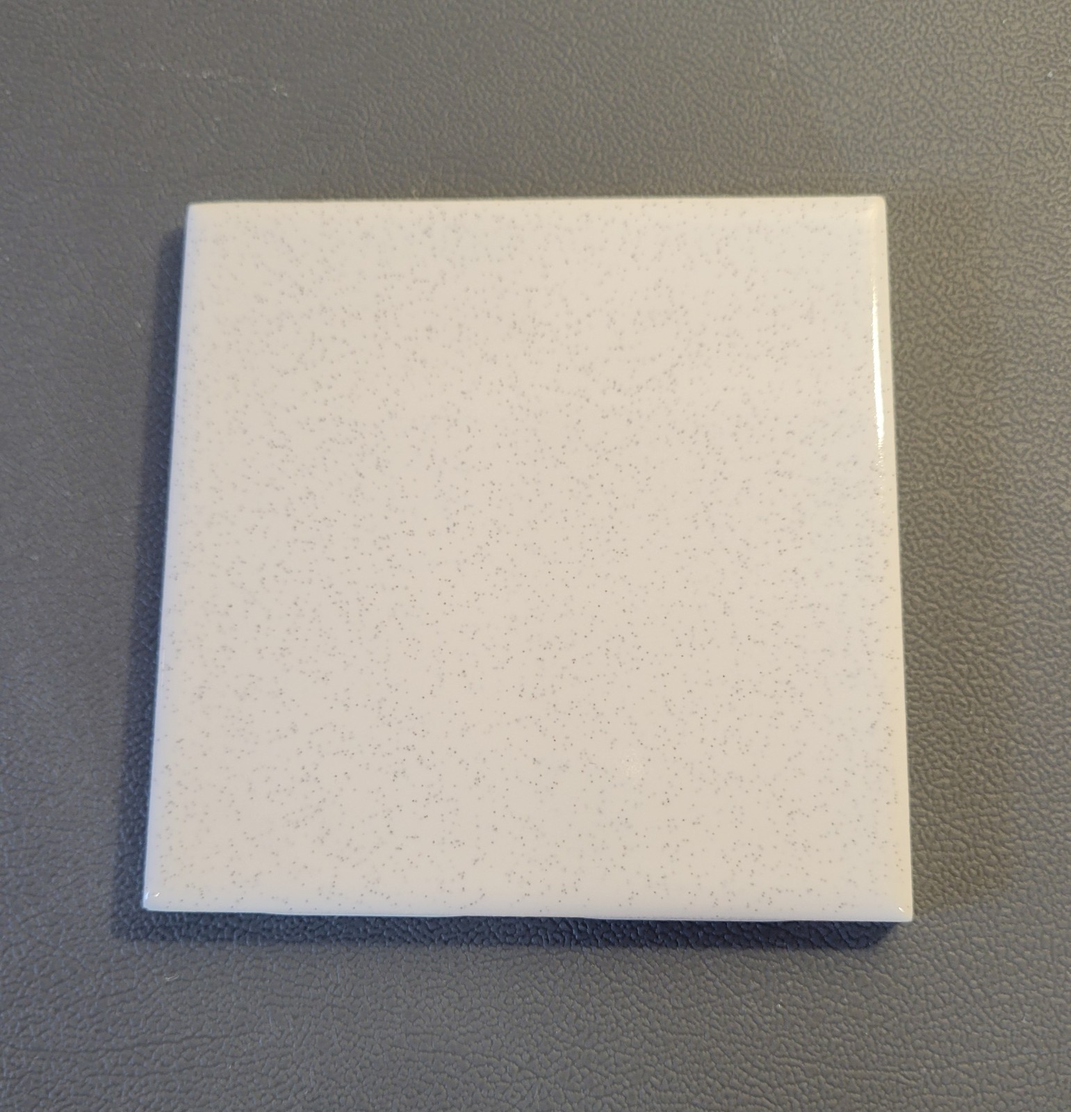 1 Tile FT Florida USA 4-3/8″ Gloss Black White Speckled Tile Salt & Pepper