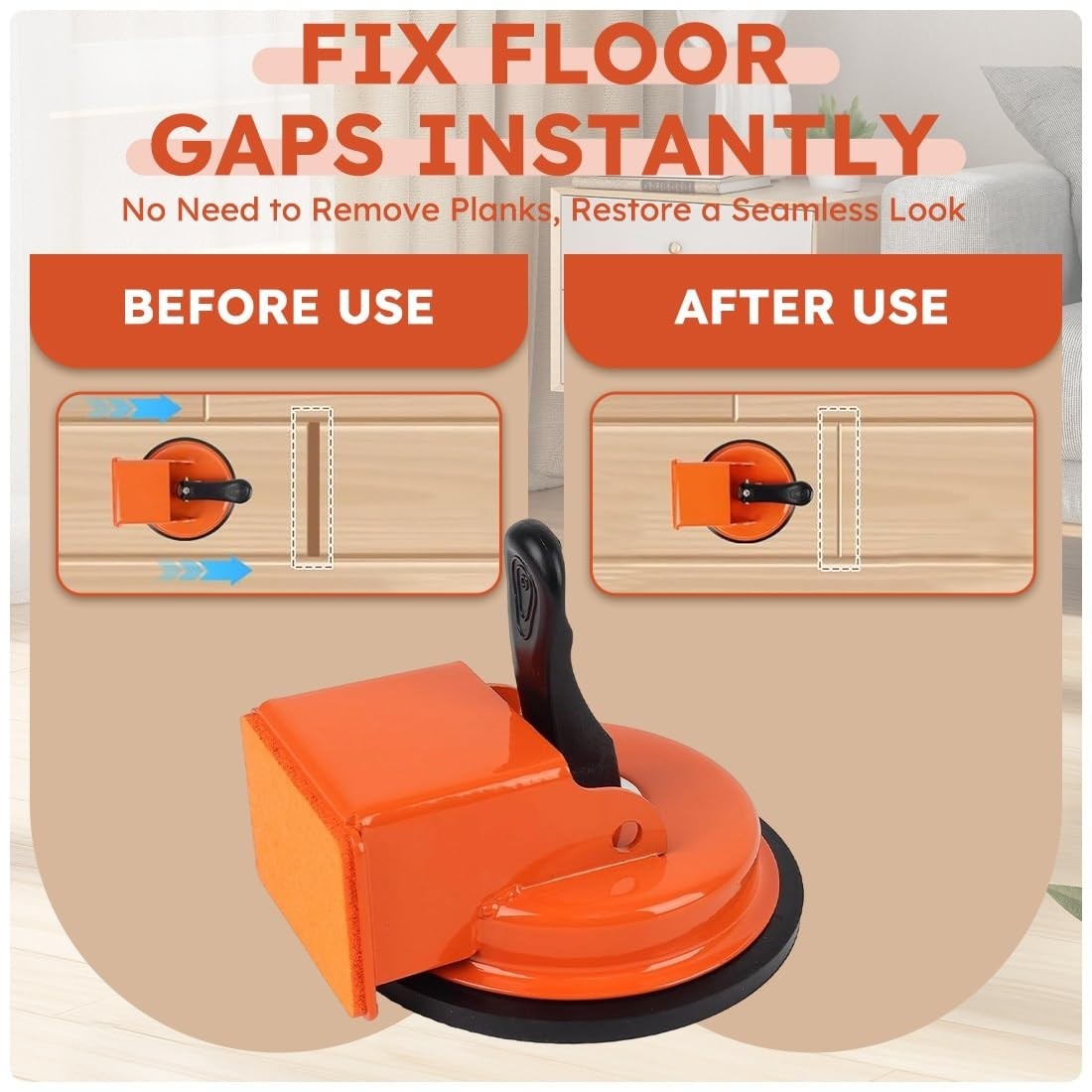 Floor Gap Fixer Tool, Laminate Flooring Leveling Suction Cup Repair Kit for F…