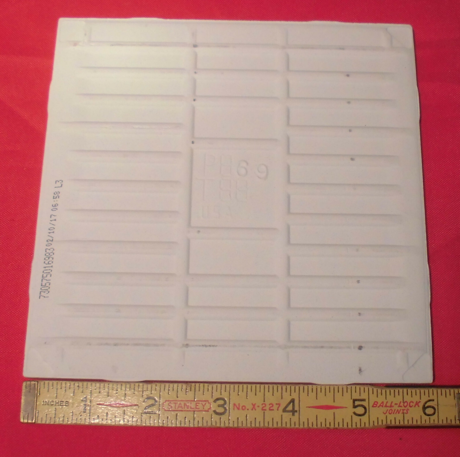 1 pc. *Gloss White #SL10* Ceramic Tile; 6″ X 6″ American Olean “Starting Line”