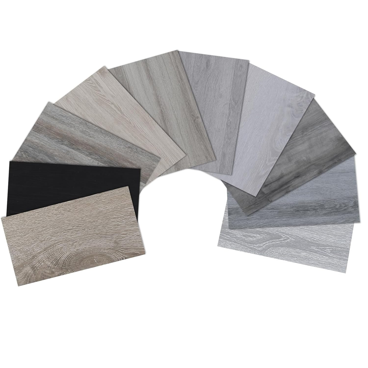 Peel and Stick Floor Tile, Luxury Vinyl Plank Samples Set of 10, Real Wood Look