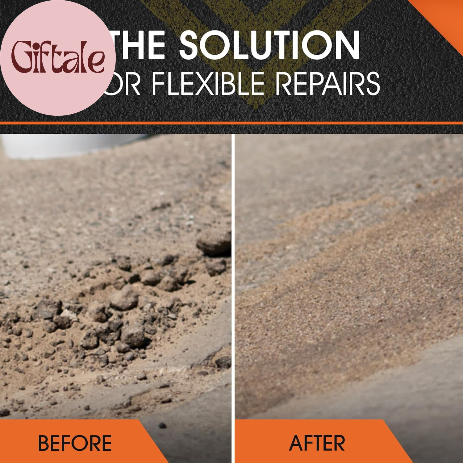 FlexSet Rapid Concrete Repair Kit Self Leveling Epoxy Patch for Driveways