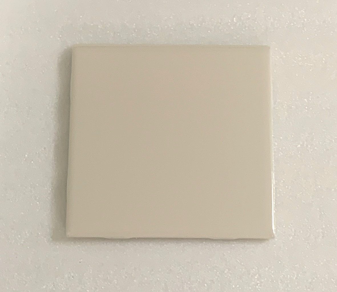 Vintage New American Olean Ceramic 4 1/4″ x 4 1/4″ Gloss Almond #0012 Bullnose