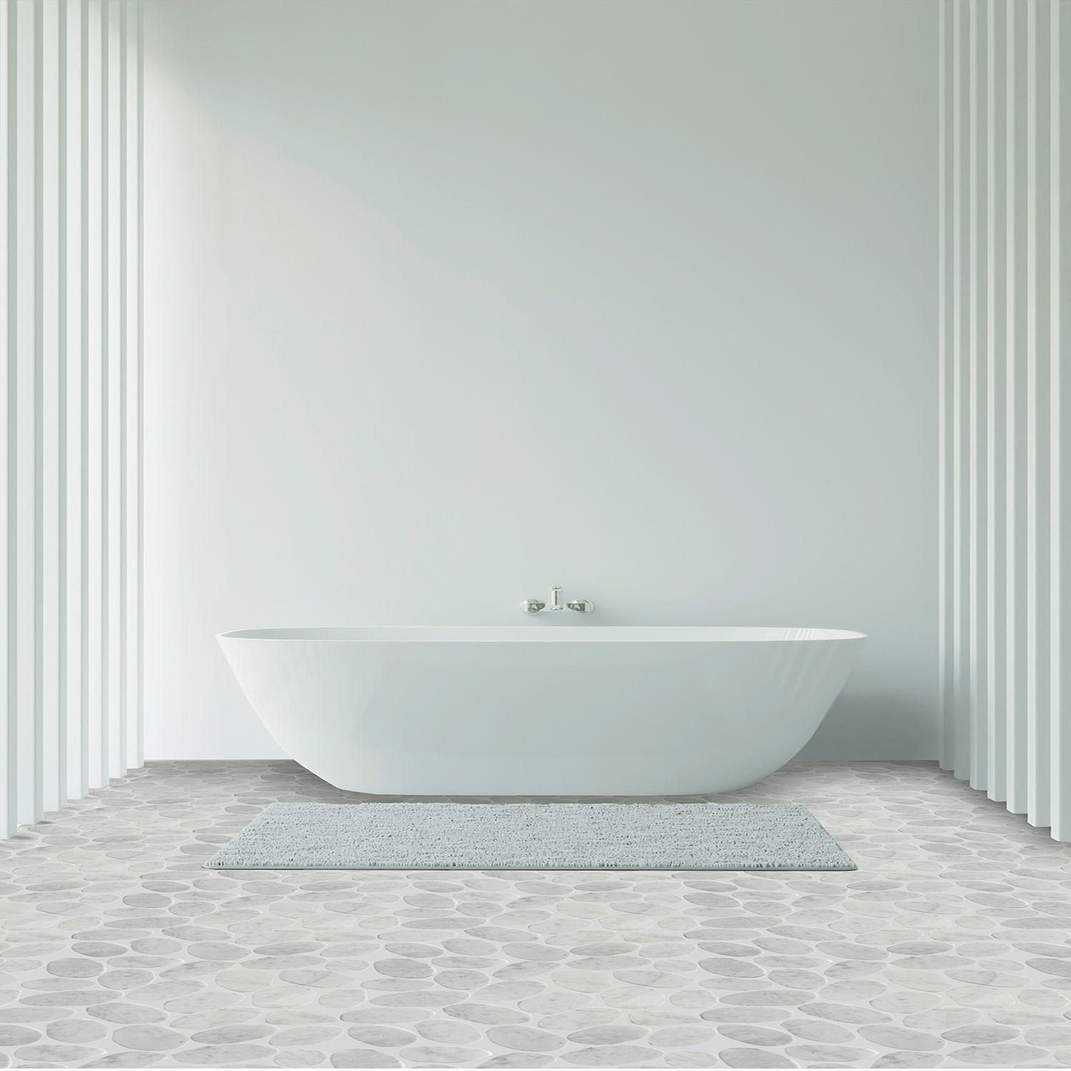 XL Slice Carrara Mosaic Wall & Floor Tile ($13.98/SqFt)
