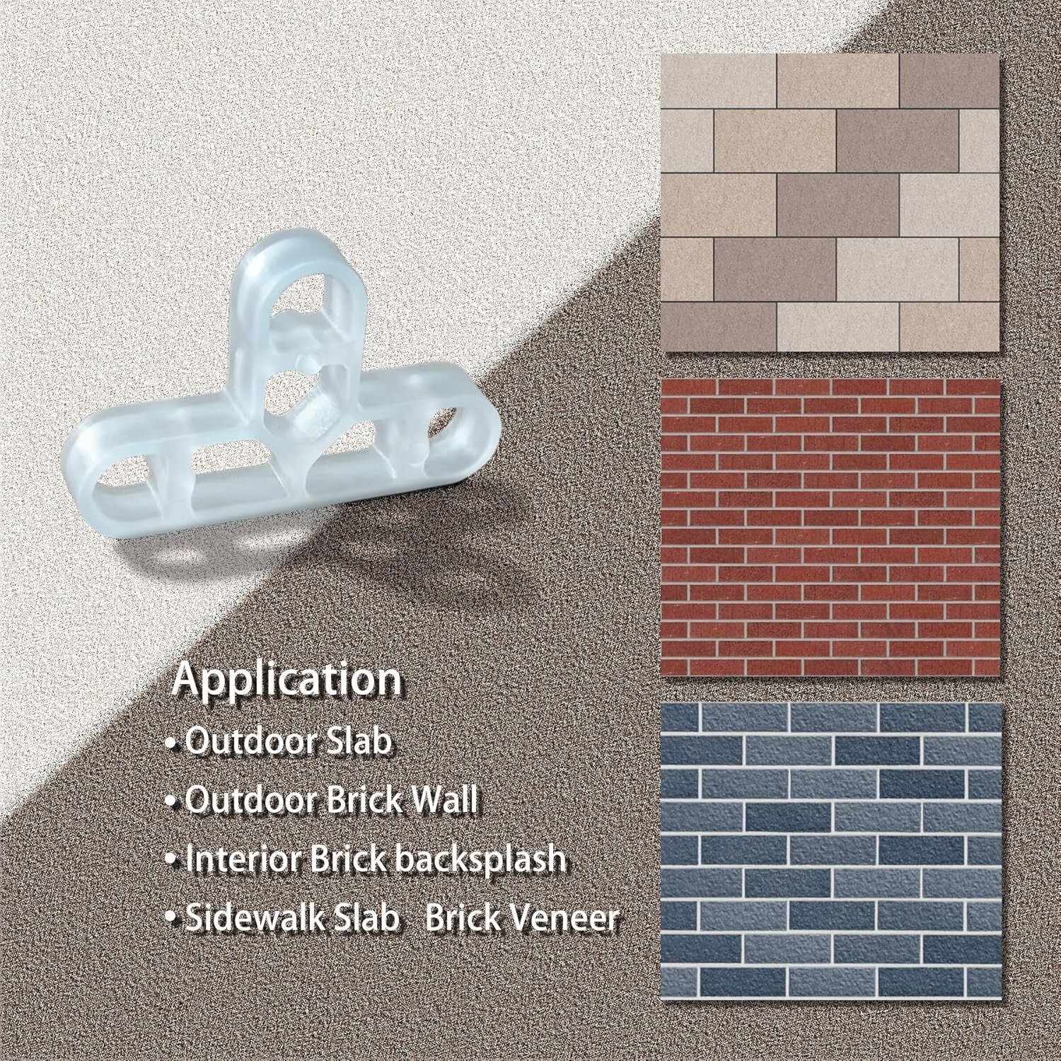 JINYO 10mm 3/8 inch 100pcs Bricklaying Spacer Brick Wall Stone Wall…