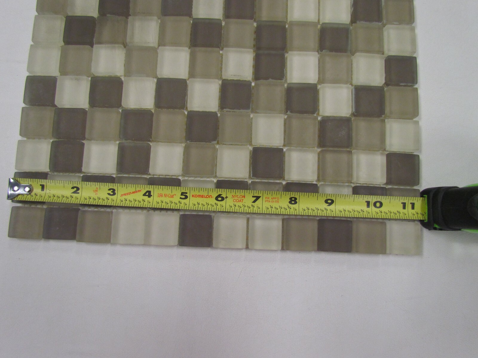 MATT EARTH GLASS TILE 11 5/8″ X 11 5/8″ LOT OF ( 12 )