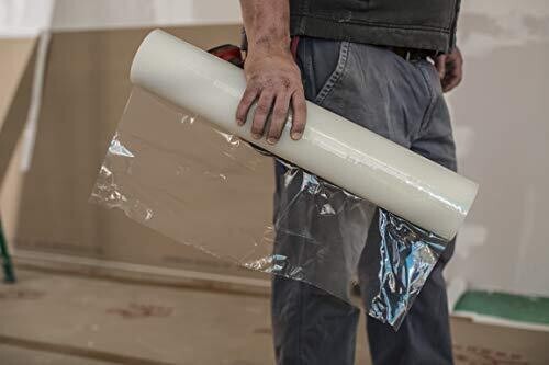 Surface Shields Carpet Shield Self Adhesive Carpet Mask Clear 24″ x 200ft NIB