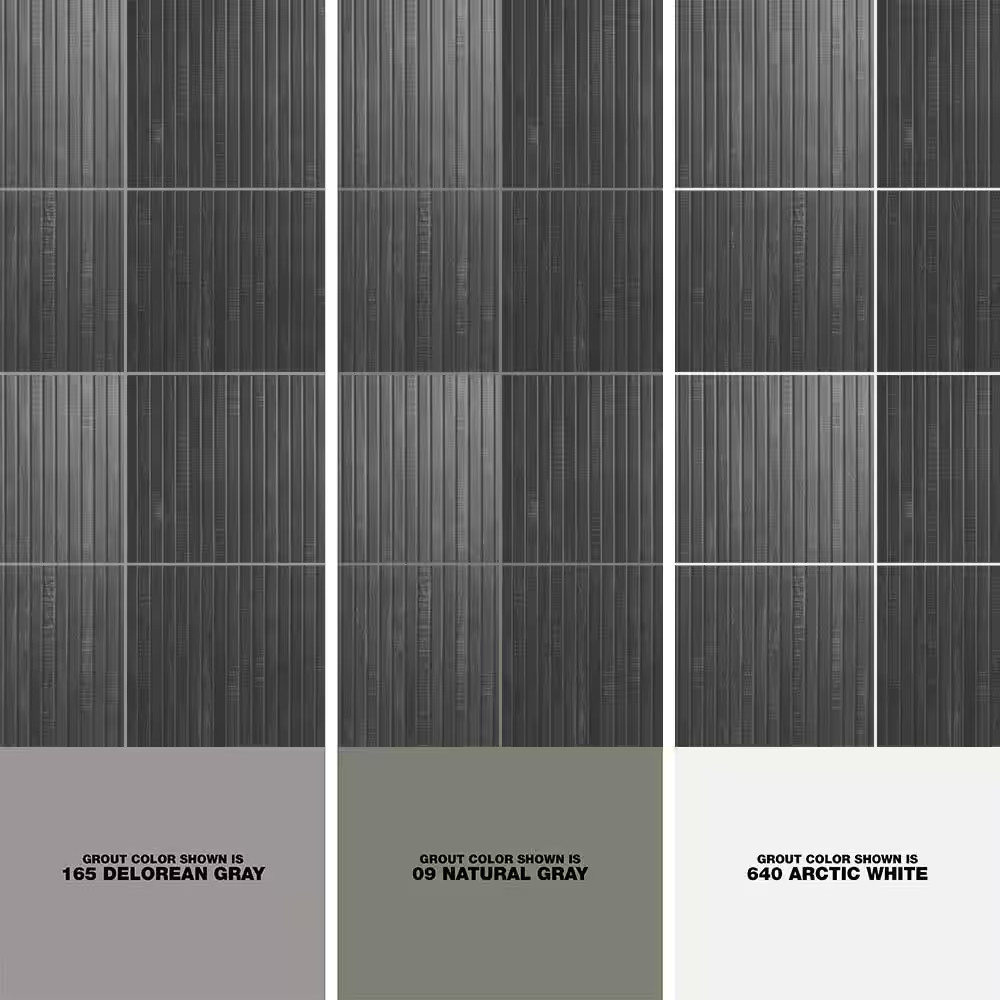 Montgomery Ribbon Black 24 In. X 48 In. Matte Porcelain Floor and Wall Tile (15.
