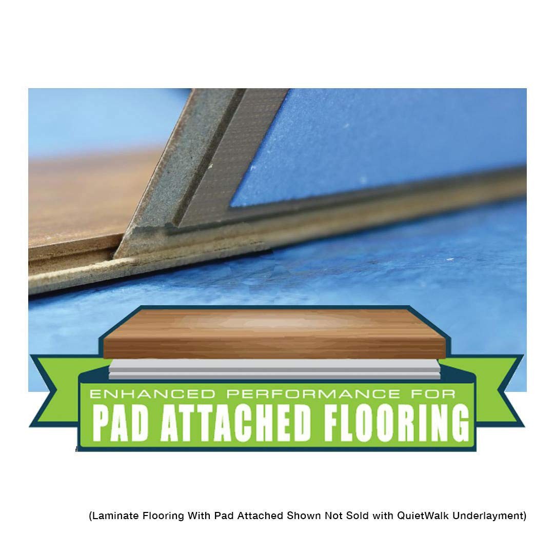 QuietWalk Underlayment 100 sq ft – 3mm Laminate & Hardwood Floor Sound Barrier