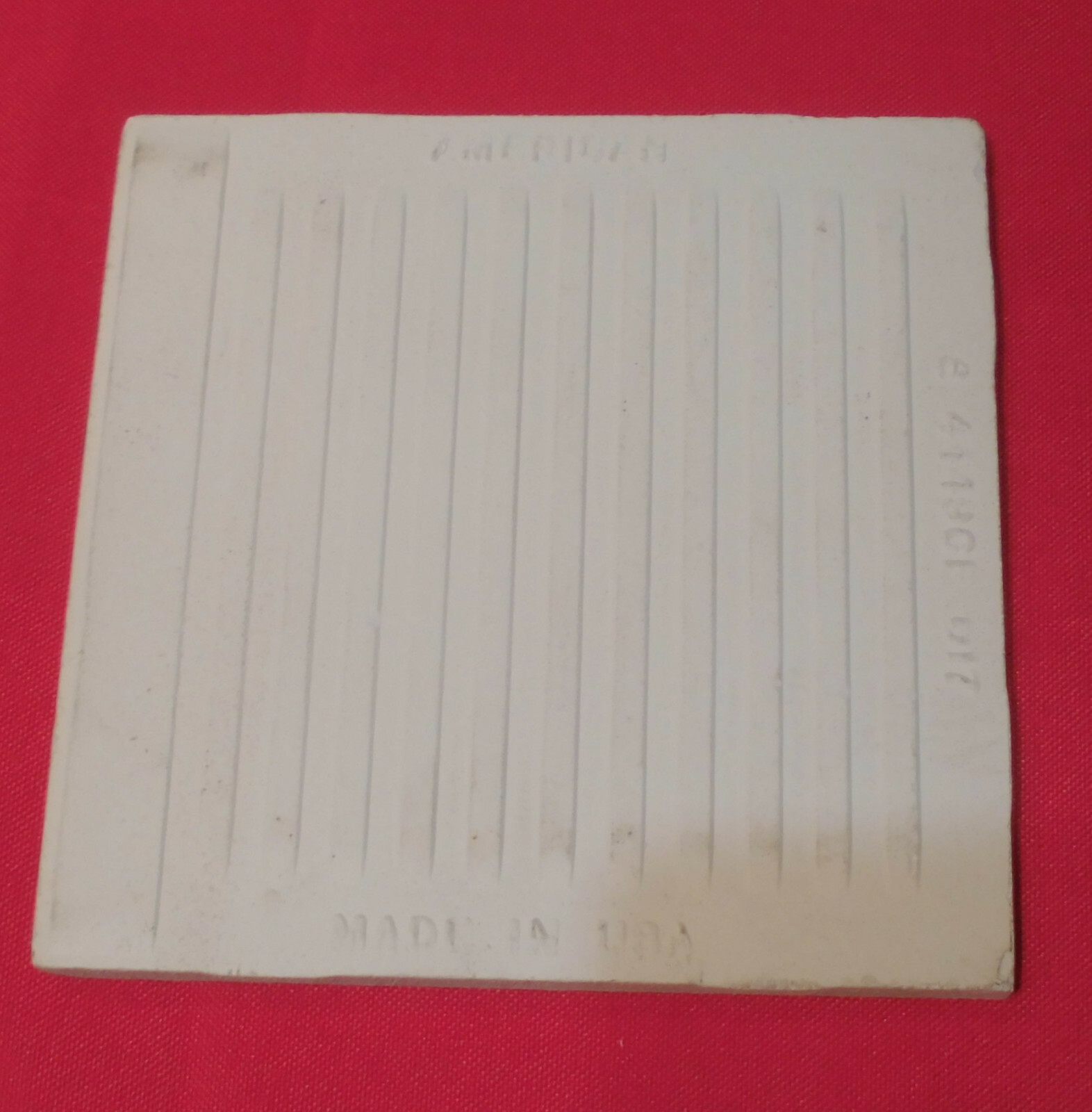 1 pc. *Matte Almond #87* Ceramic Tile Bullnose by American Olean 4-1/4″ New