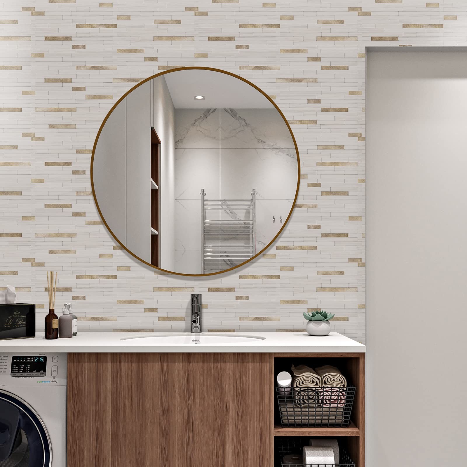 20 Sheets Peel and Stick Backsplash Tile, Stick on Backsplash for Kitchen and…