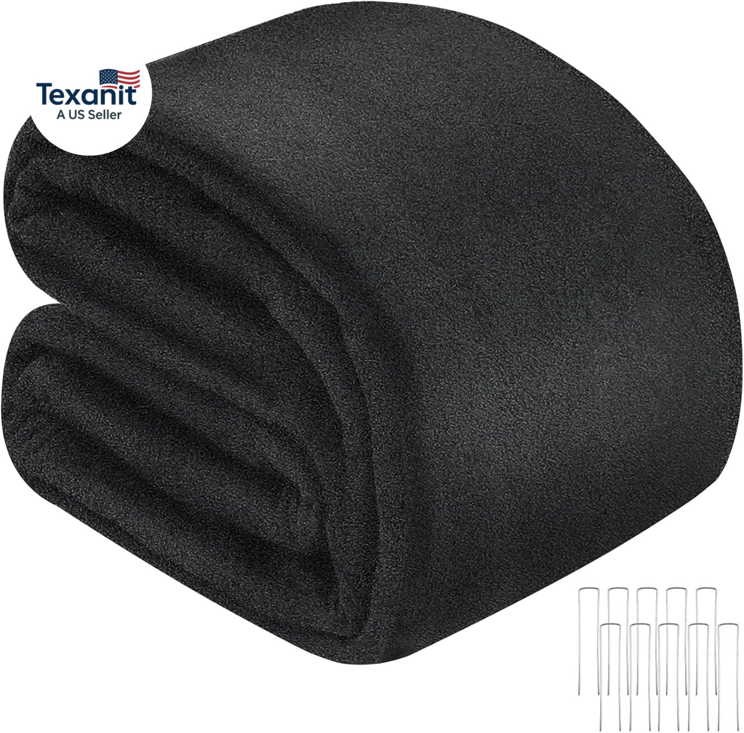 15 X 25 Feet Pond Liner Underlayment 6Oz Black Non Woven Geotextile Underlayment