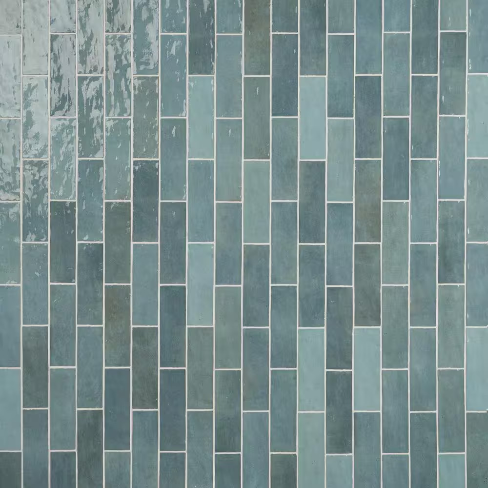 Kingston Turquoise 3 In. X 8 In. Glazed Ceramic Wall Tile (5.38 Sq. Ft./Case)