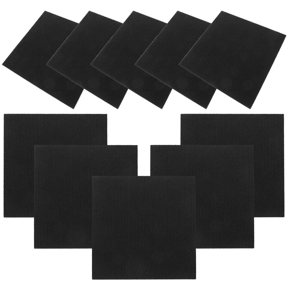 10 Pcs Peel and Stick Tile Adhesive Floor Carpet Tiles for Covering Floors