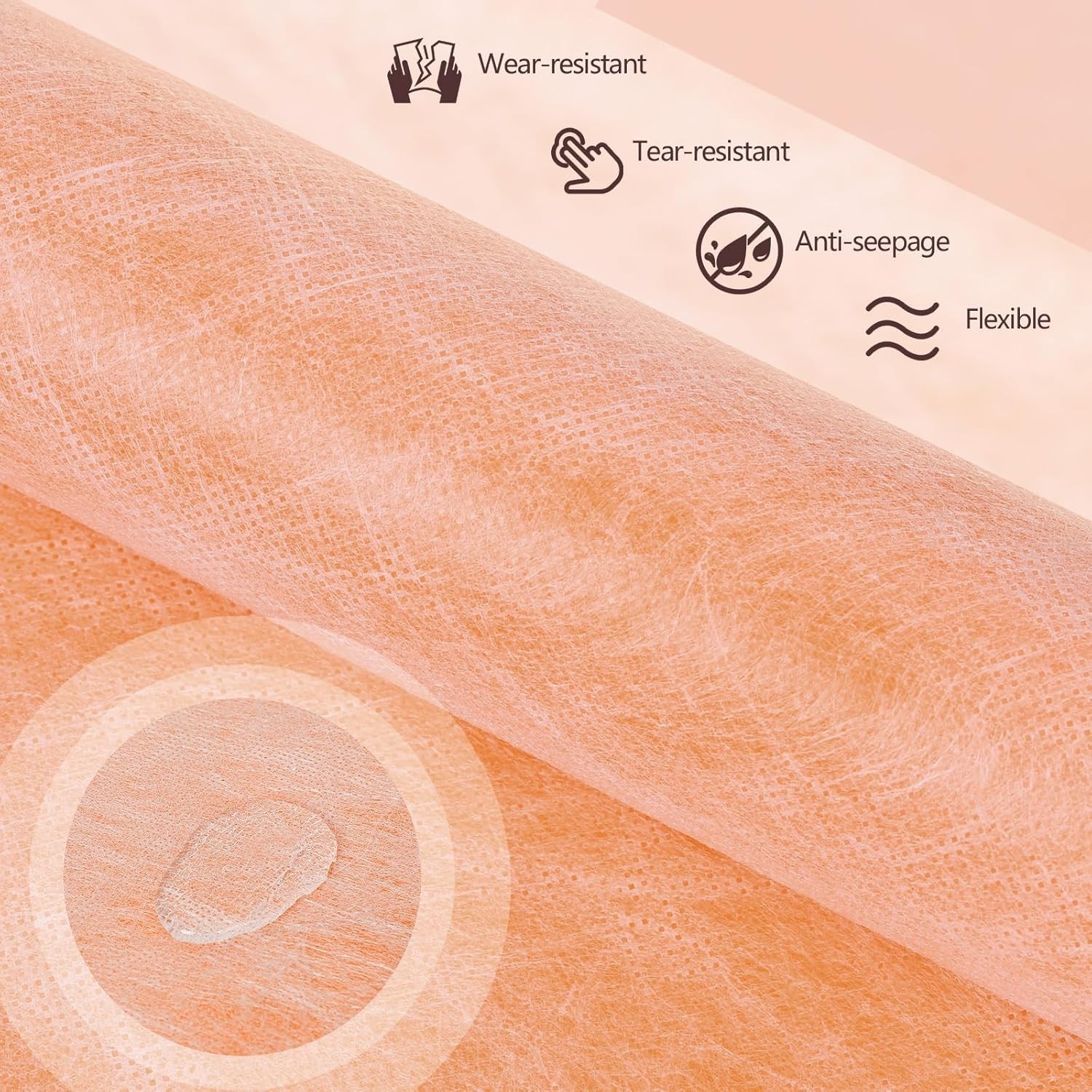 Professional Waterproof Membrane for Shower, 3.77Ft X 29Ft 108Sq Ft Underlayment
