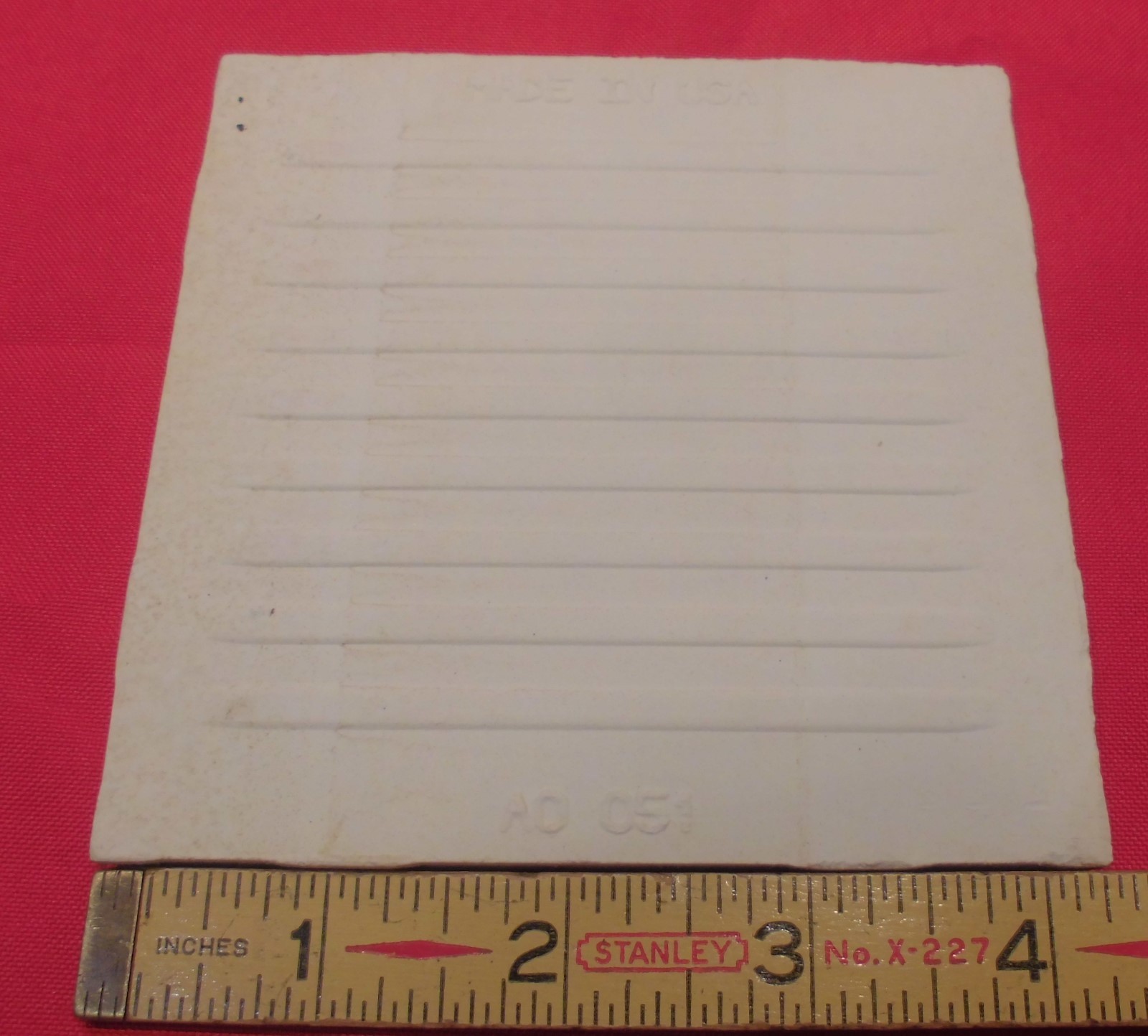 1 pc. *Light Brown* Ceramic Tiles *Suedetones* by American Olean Co. 4-1/4″ NOS