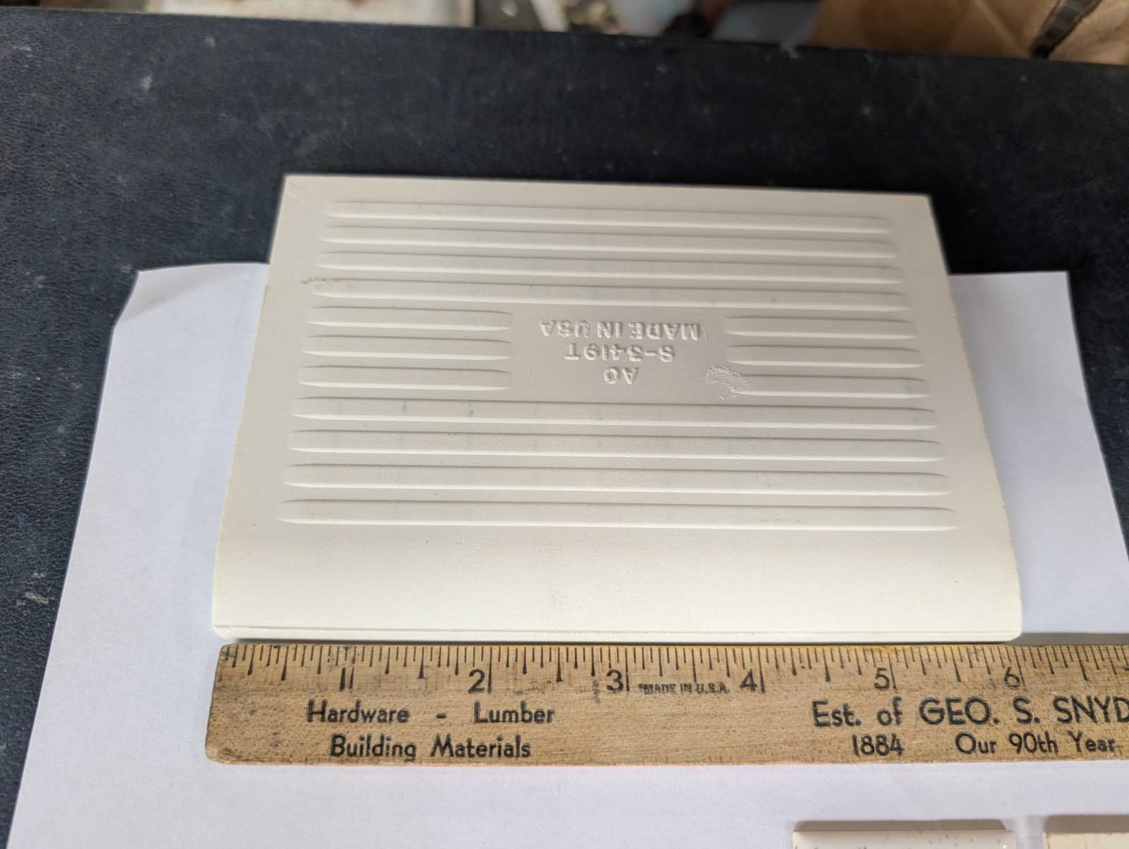 1 Pc American Olean Salt & Pepper #45 S3419T Ceramic Tile Cove base 4-1/4″ X 6″