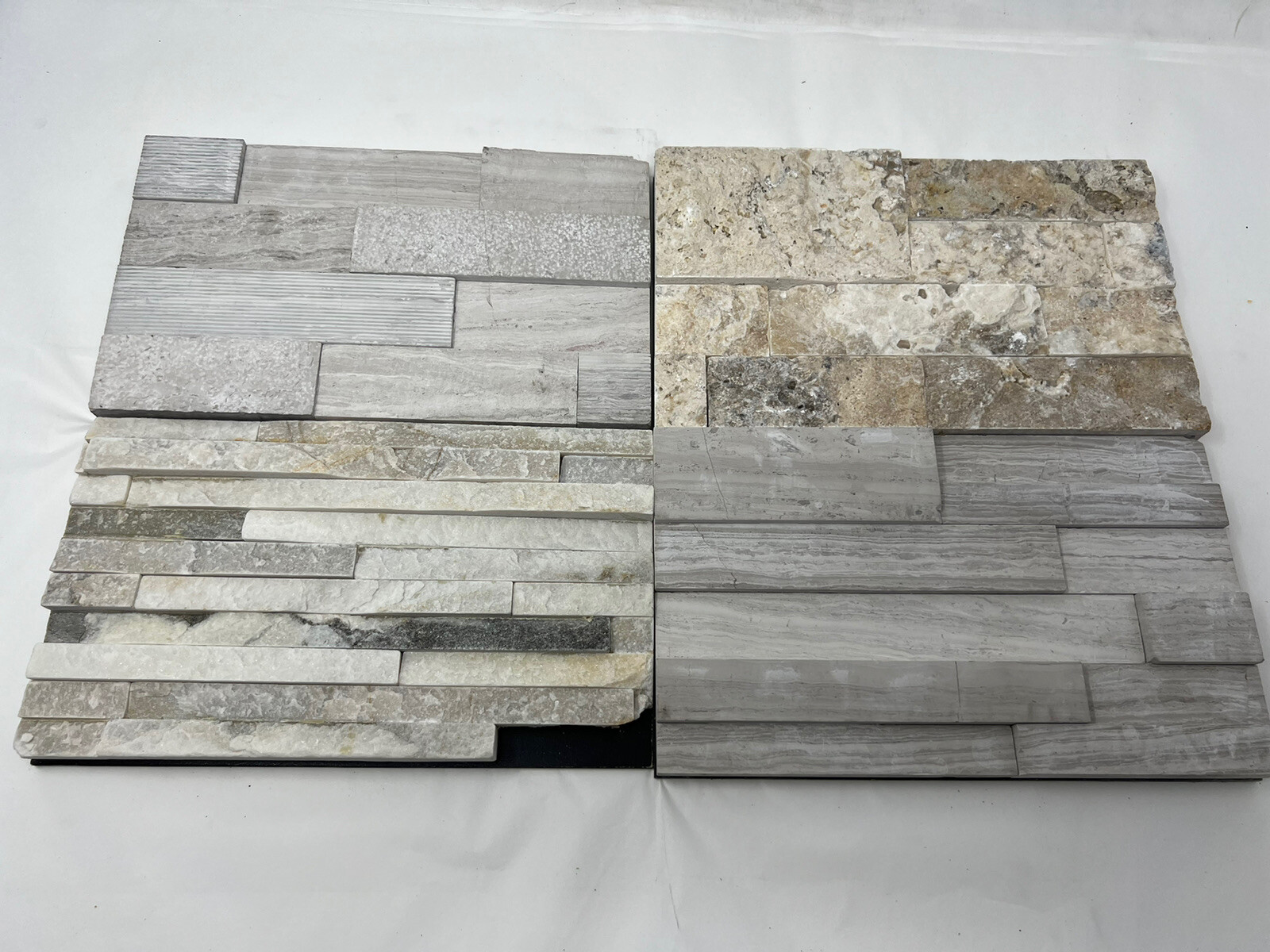 (13 Samples) 10″ x 5″ ROCKMOUNT STACKED STONE COLLECTION SAMPLE SET SEE COLORS!!