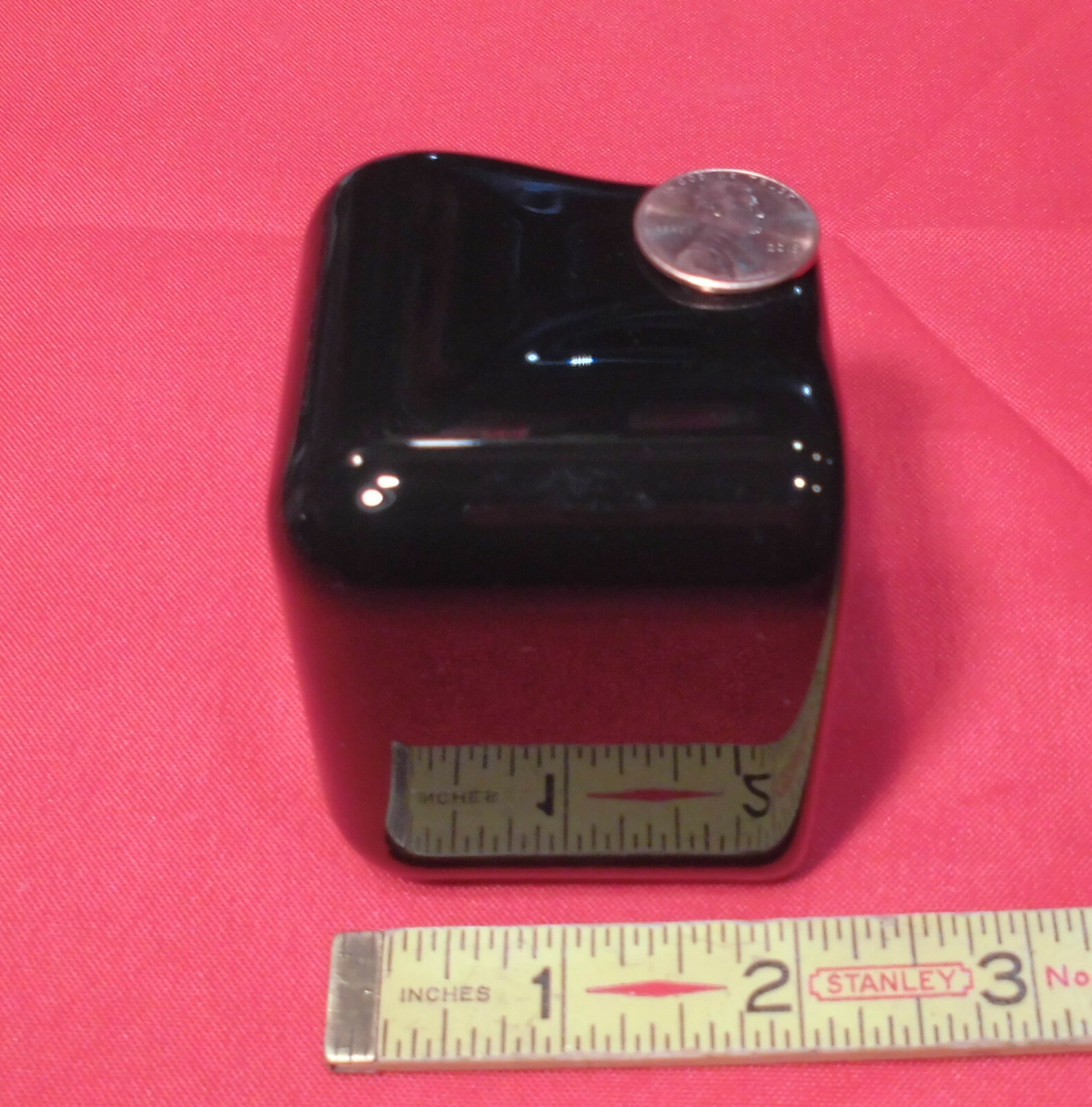 1 pc. *Gloss Black* V Cap Corner Ceramic Trim Tile; Counter Top Edging; NEW