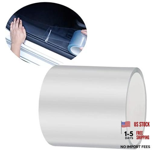 Car Door Edge Guard Invisible Automotive Door Sill 33Ft x 3.94″ Transparent