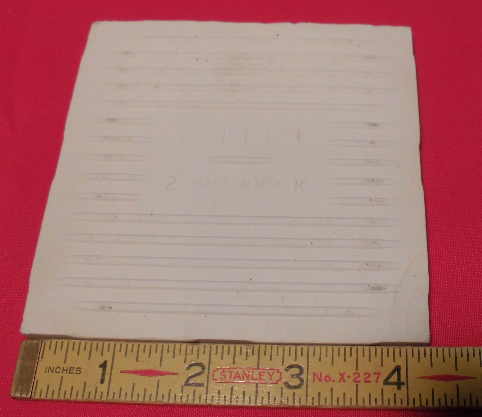 1 pc. *Salt & Pepper* 4-1/4″ Glossy Ceramic Tile by Monarch Tile Co. USA…New
