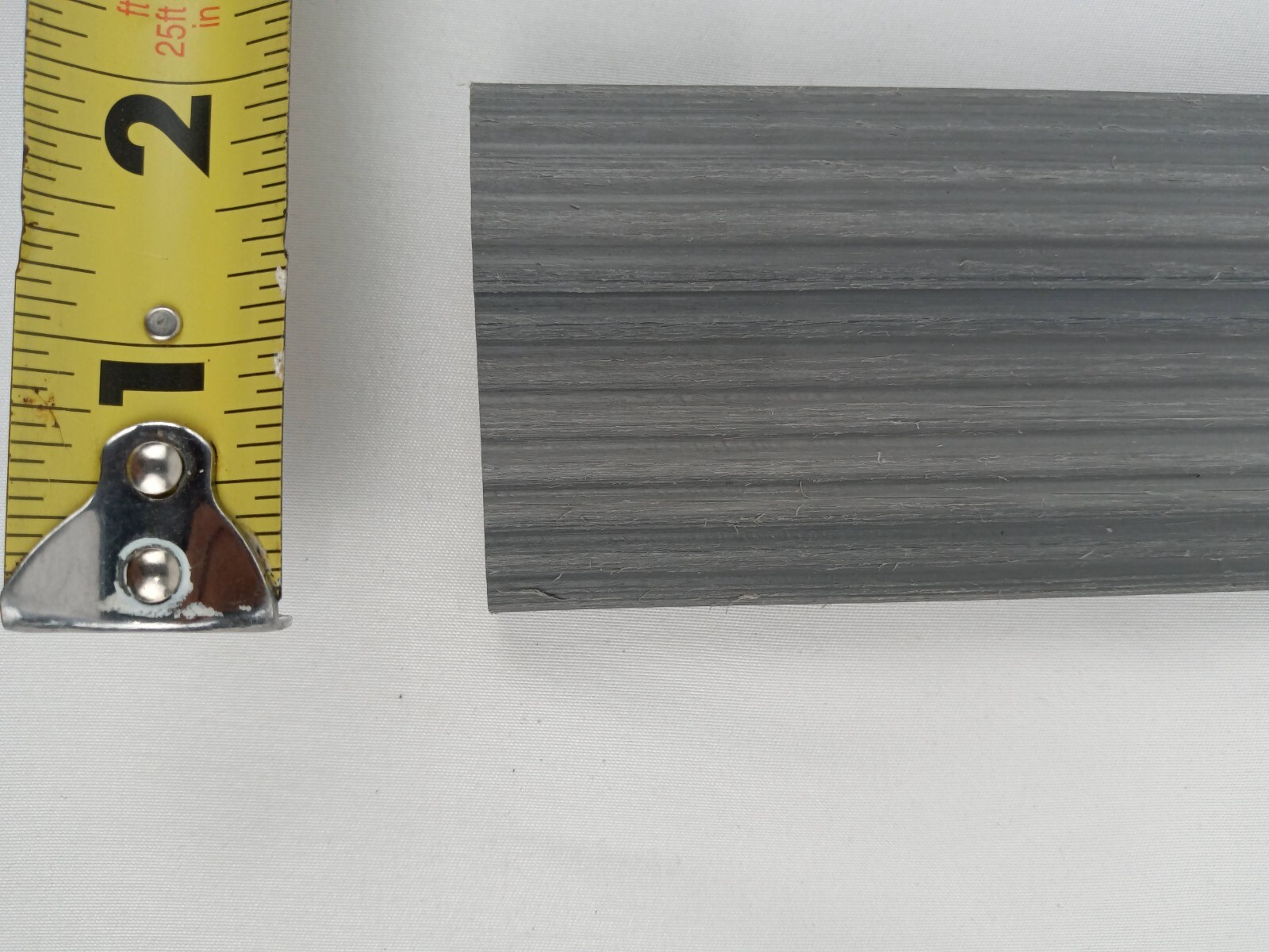 NewTechWood 1/6 ft x 1 ft Composite Deck Tile Straight Fascia, Westminster Gray