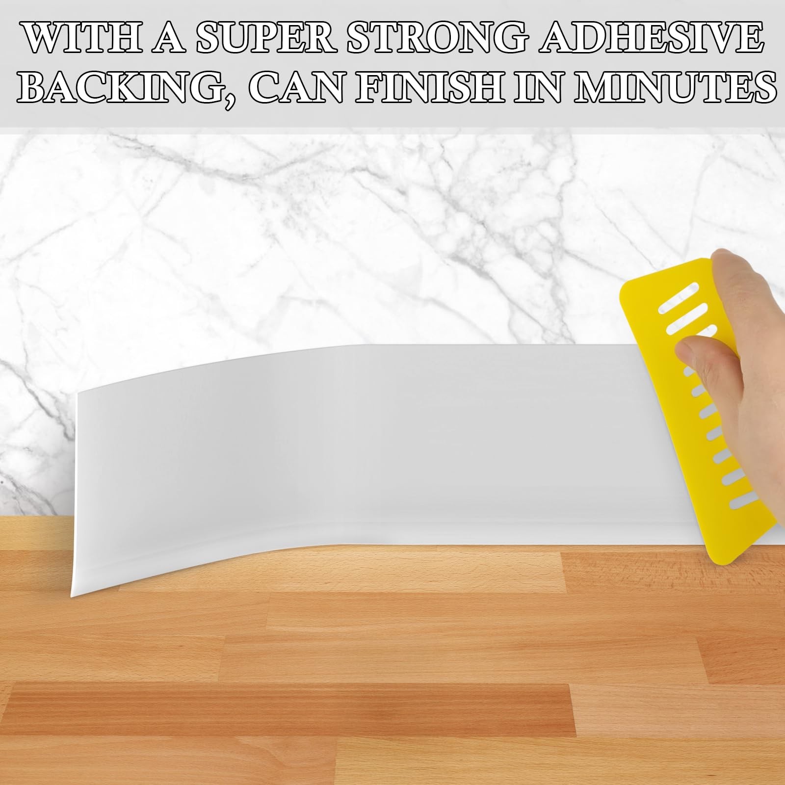 POPAKAN Flexible Baseboard Molding Trim 4 x 15 ft, 20ft 40ft 50ft 60ft 100ft …