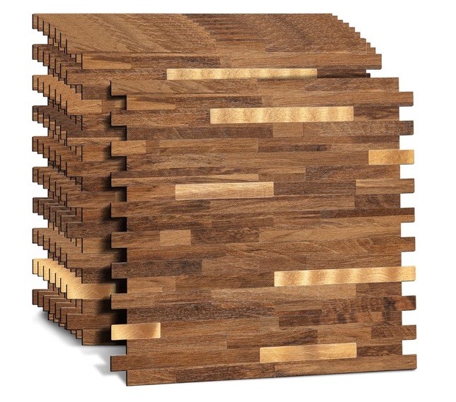 Midcard 10 Sheets Peel and Stick Backsplash PVC Wall Tile
