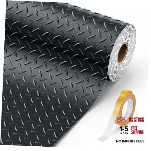 8×21 FT Garage Floor Mat – 2.8mm Thickened Garage Flooring – Black