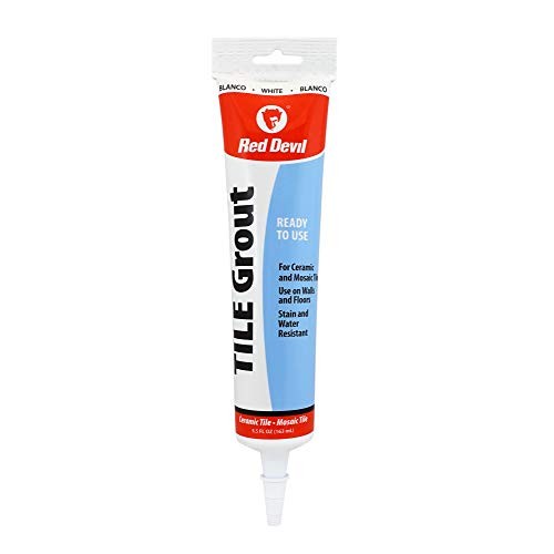 0425 White Tile Grout Squeeze Tube 5.5 oz – Pre-Mixed – 1 Pack