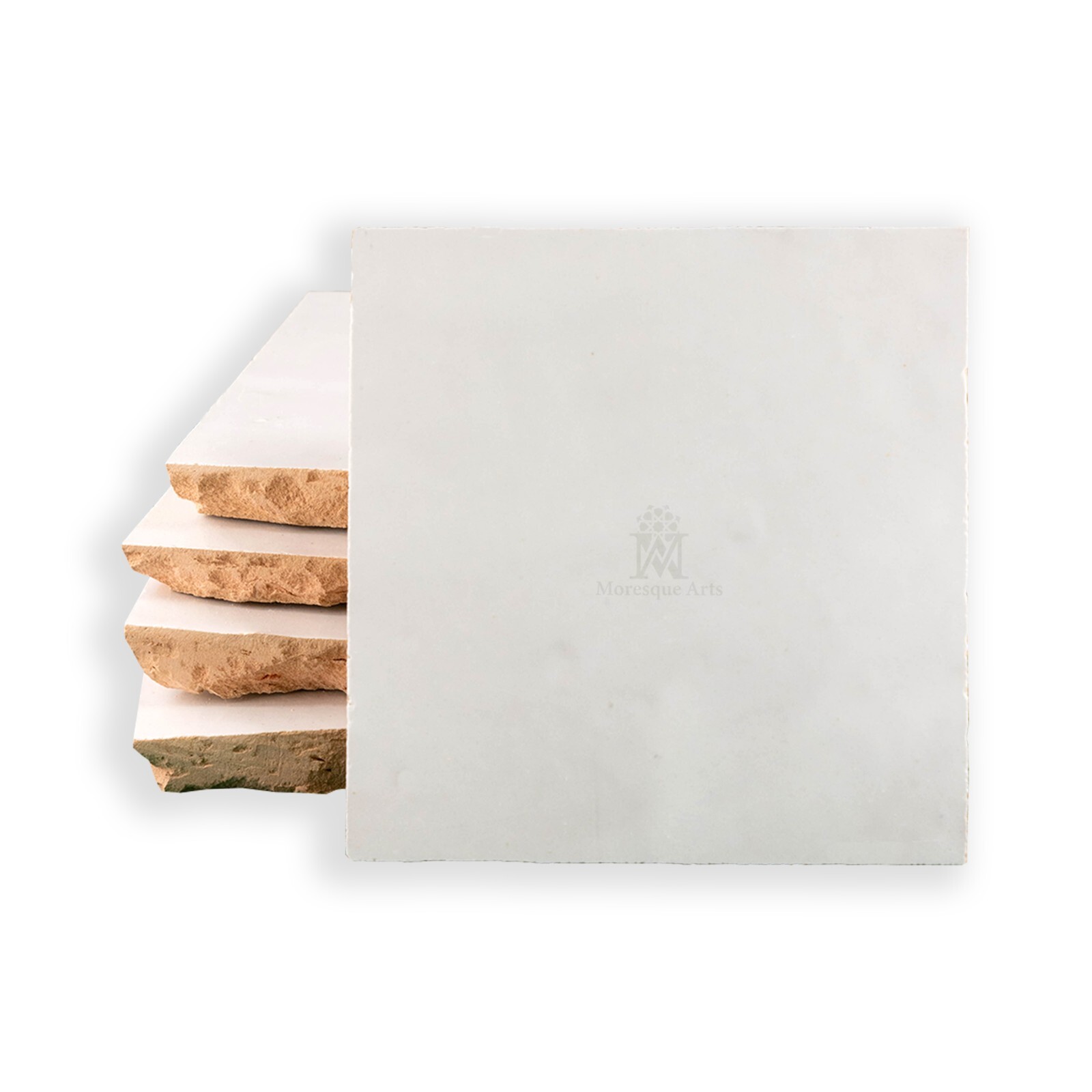 Authentic 4×4 Handmade Moroccan Zelig Tiles (6.7 SF / 60 PCS)
