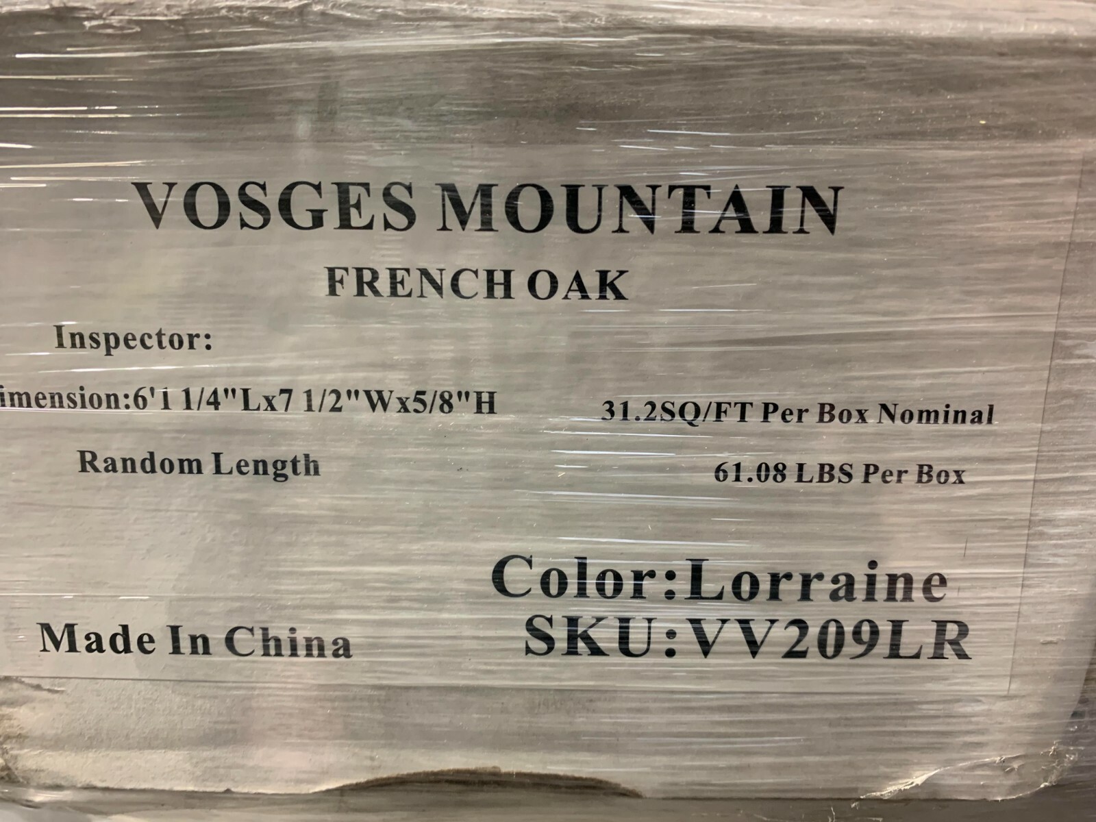 Vosges Mountain Hardwood Lorraine VV209LR 5/8 x 7-1/2