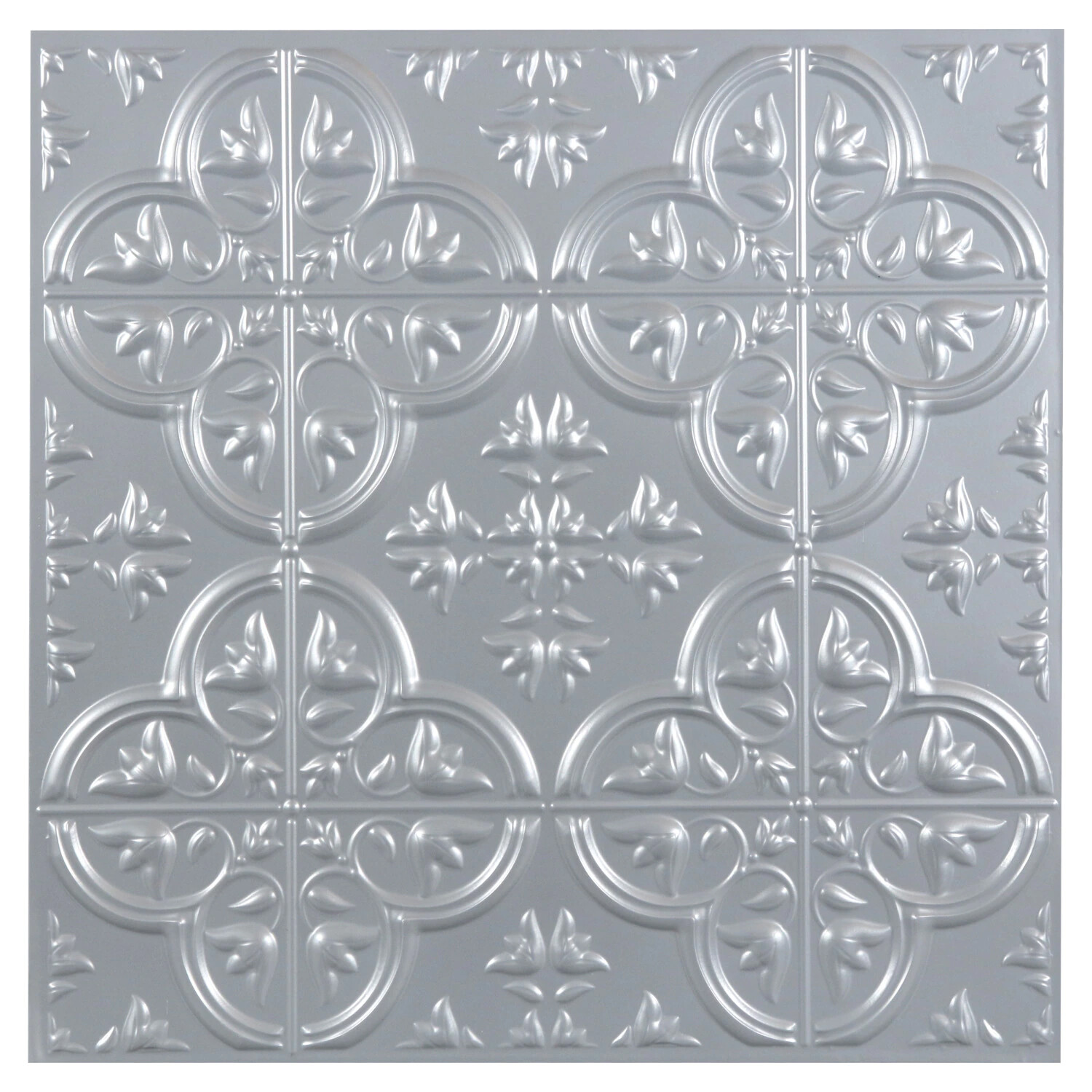 3D Gray Faux Tin Peel Stick Vinyl Wall Tile Backsplash Ceiling Lightweight 12″