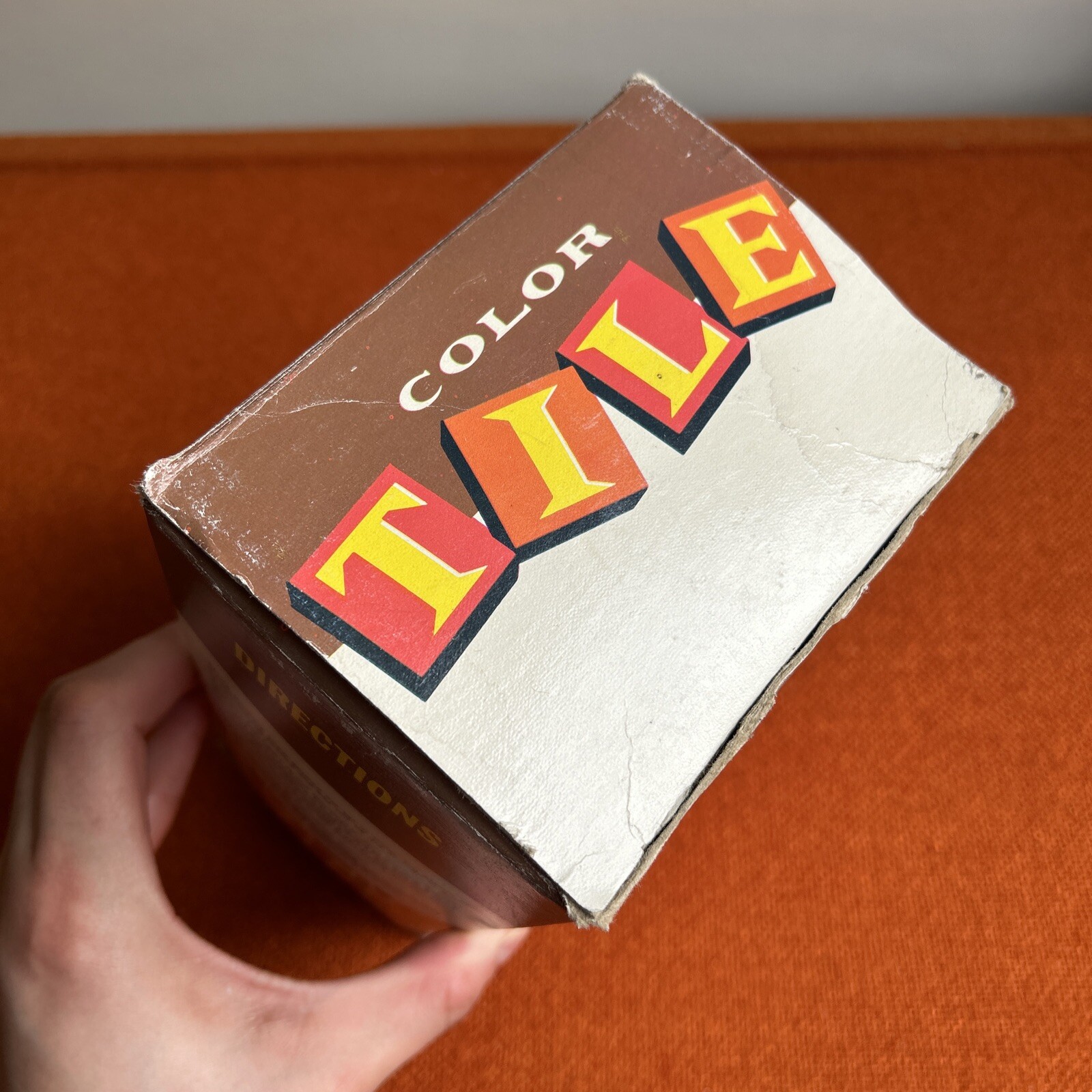 Vintage 1970s Packaging Tile Ceramic Latex Grout Original Box ‘White’ Movie Prop