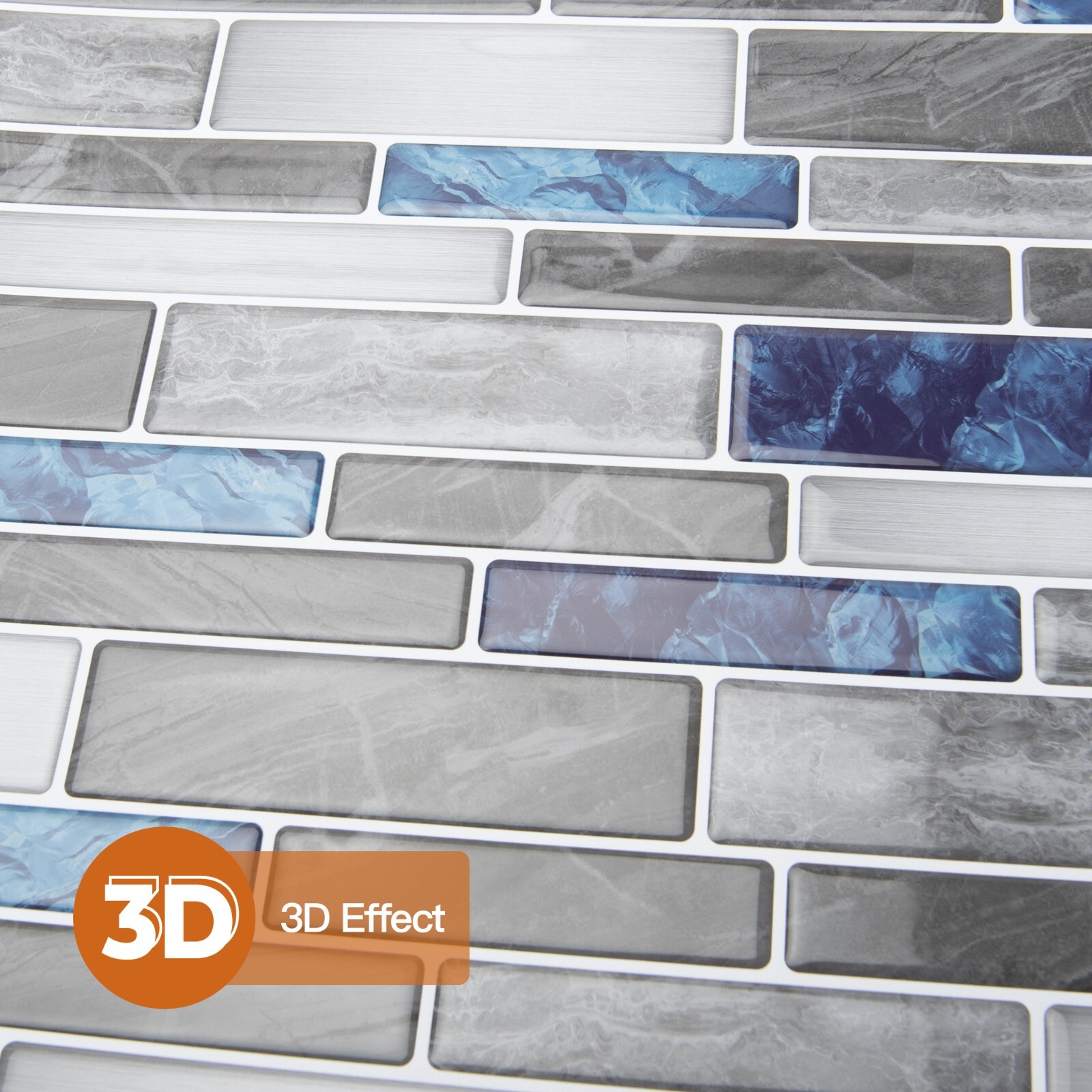 Art3d 10-sheet Peel and Stick Tile,Self Adhesive Kitchen Backsplash in Marble