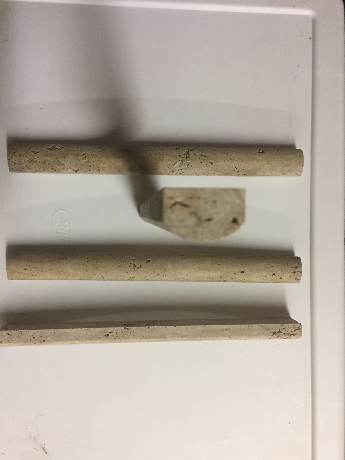 Nocce Cigarro Travertine Pencil Molding 12″ Chair Railing
